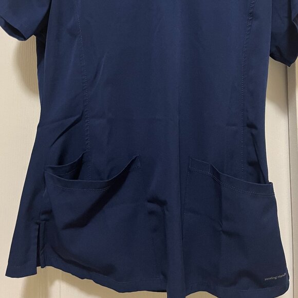 Navy Blue Scrub Top - Picture 5 of 9